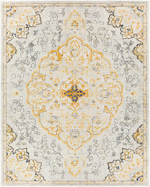 Mehoopany Yellow Medallion Area Rug