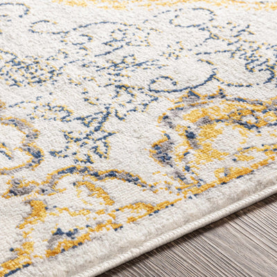 Mehoopany Yellow Medallion Area Rug