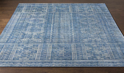 Meigs Blue Premium Viscose&Wool Rug - Clearance