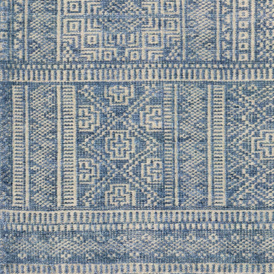 Meigs Blue Premium Viscose&Wool Rug - Clearance