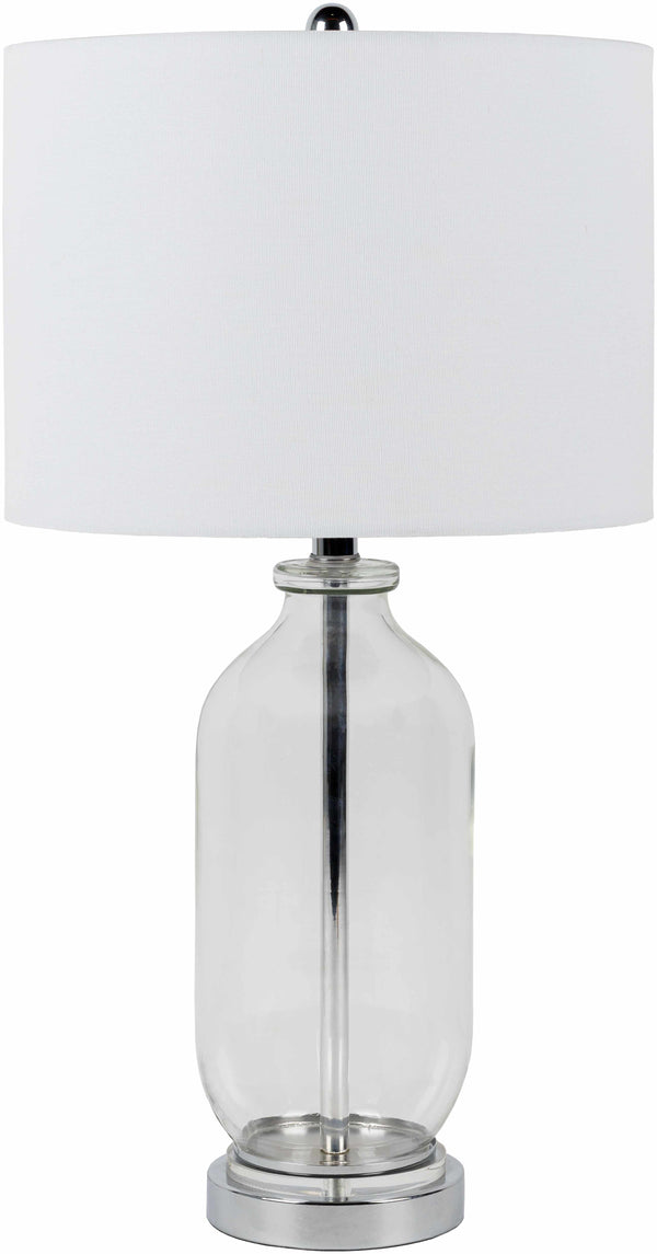 Erzurum Glass White Table Lamp