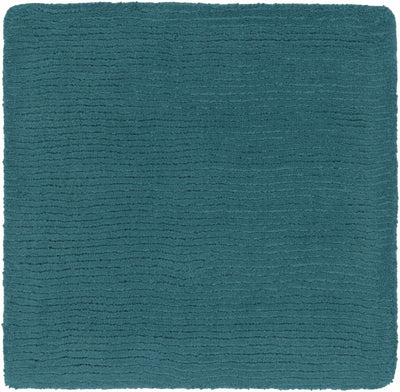 Brockton Solid Wool Teal Area Rug