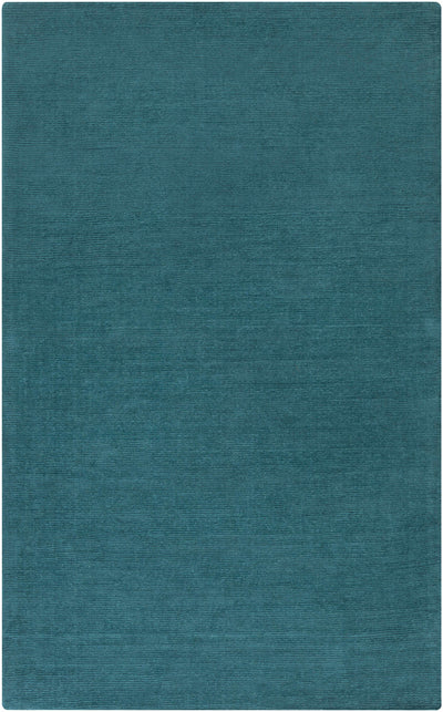 Brockton Solid Wool Teal Area Rug