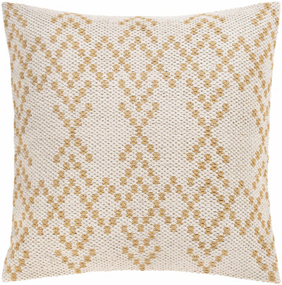 Monongah Ivory Textured Throw Pillow