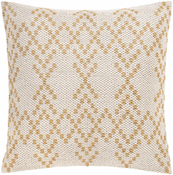 Monongah Ivory Textured Throw Pillow