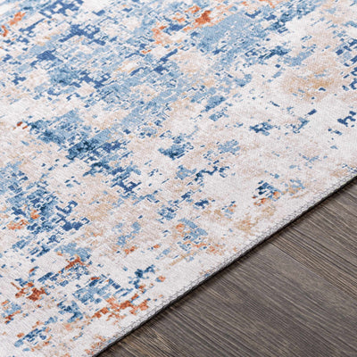 Lorraine Abstract Light Blue Rug - Clearance