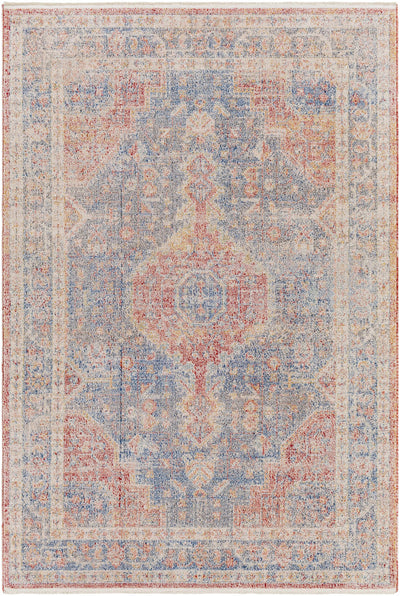 Akio Red & Blue Area Rug - Promo