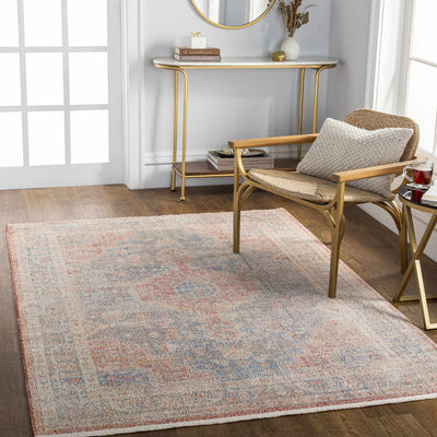 Akio Red & Blue Area Rug - Promo