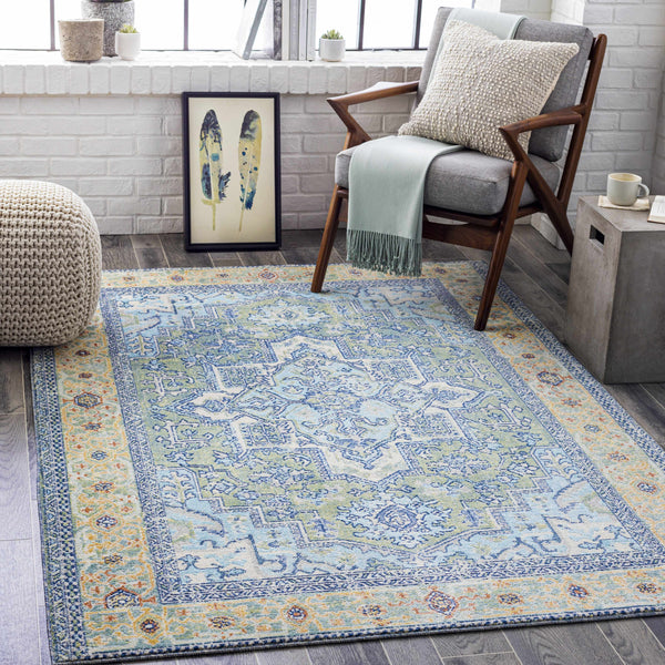 Morwell Sky Blue Area Rug