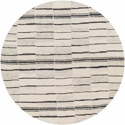 Moorebank Black Striped Wool Rug