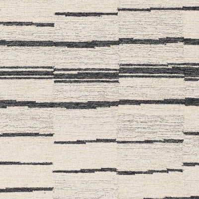 Moorebank Black Striped Wool Rug