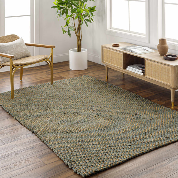 Caspar Hand Woven Sage Jute Rug