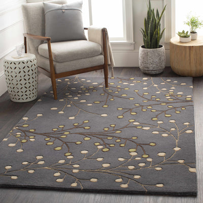 Elsu Brown Beige Wool Rug