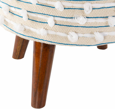 Matagami Beige Hand Woven Stool