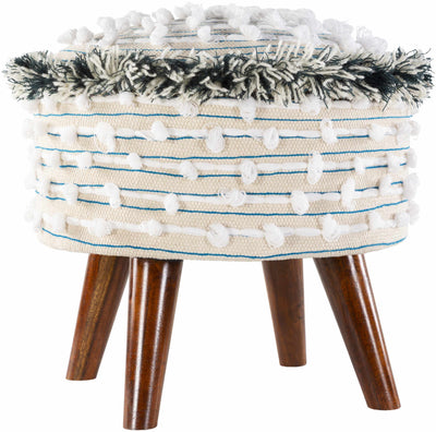 Matagami Beige Hand Woven Stool