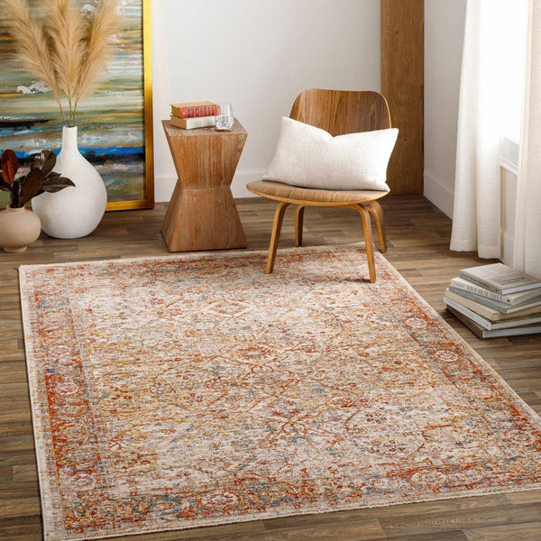 Myrtletown Rust&Orange Thin Rug