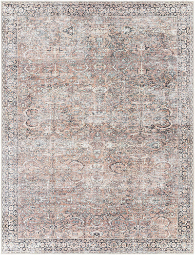 Peach Noda Vintage Washable Area Rug - Clearance