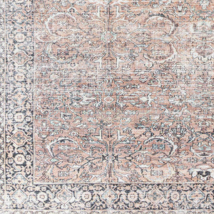 Peach Noda Vintage Washable Area Rug - Clearance