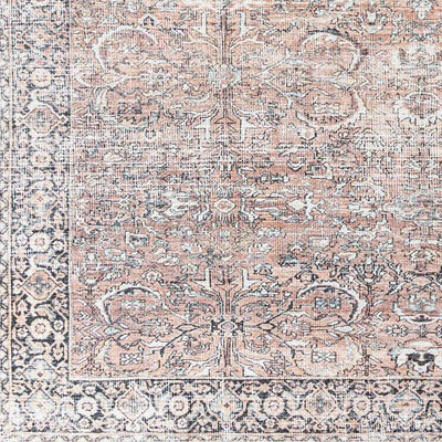 Peach Noda Vintage Washable Area Rug - Clearance