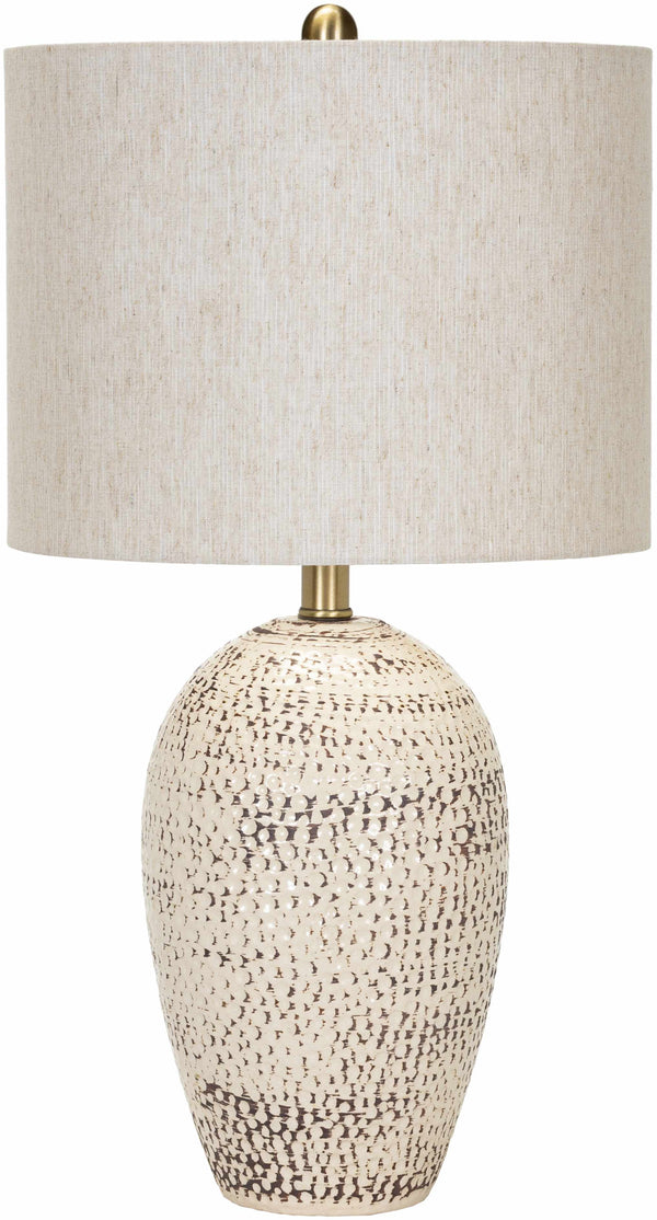 Napoles Beige Ceramic Textured Table Lamp