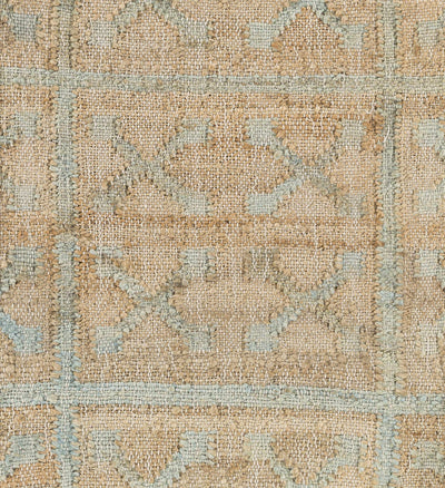 Rice Dusty Sage Fringed Jute Carpet