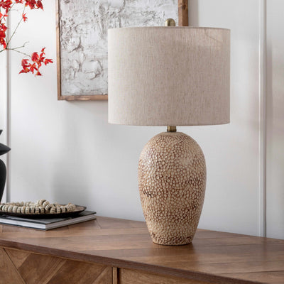 Napoles Beige Ceramic Textured Table Lamp