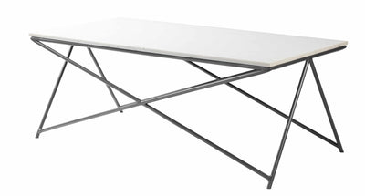 Wenzenbach White Marble Minimalist Coffee Table