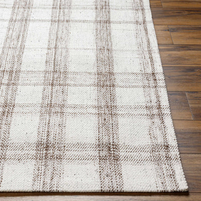 Nedaa Brown Plaid Area Rug