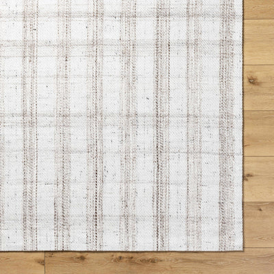 Nedaa Brown Plaid Area Rug