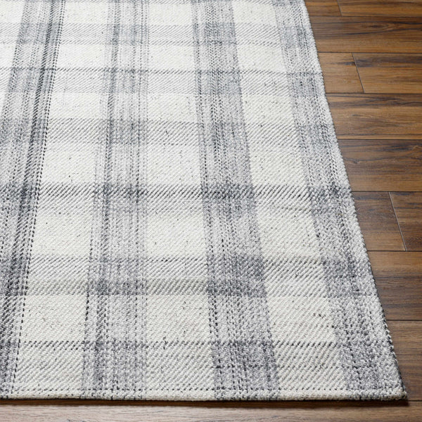 Nedaa Gray Plaid Area Rug