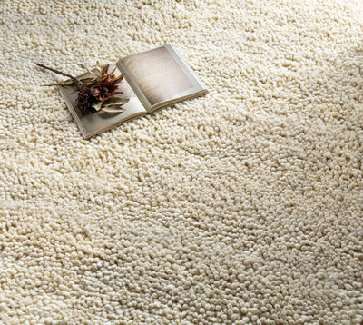 Oakridge Solid Cream Tingly Shag Rug