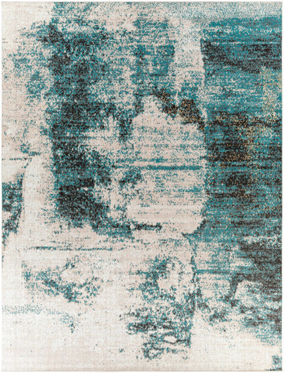 Oatman Abstract Teal Rug - Clearance