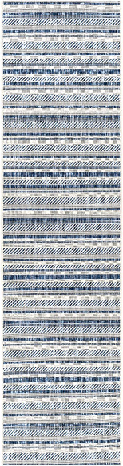 Olin White&Blue Performance Rug