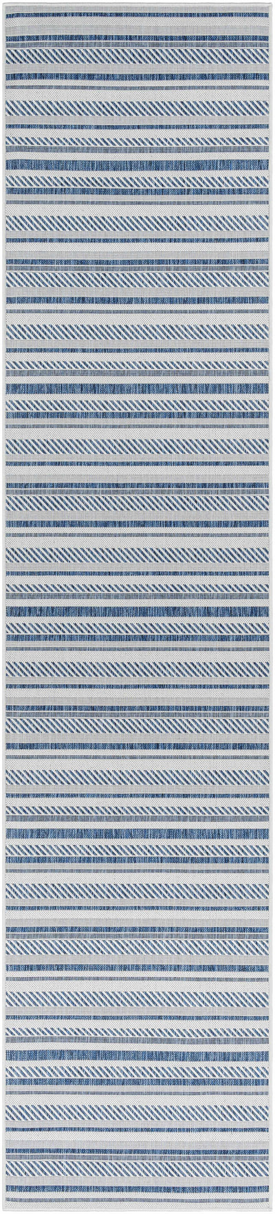 Olin White&Blue Performance Rug