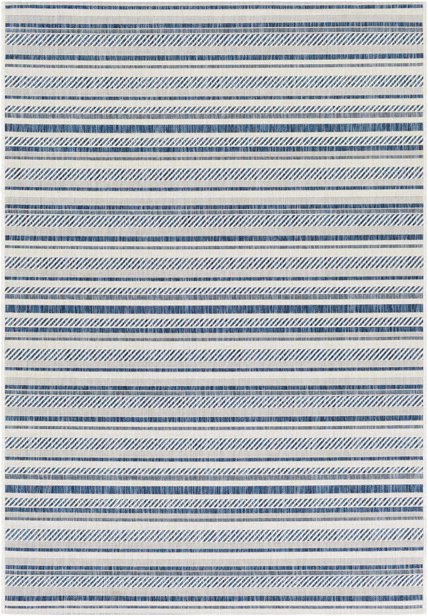 Olin White&Blue Performance Rug