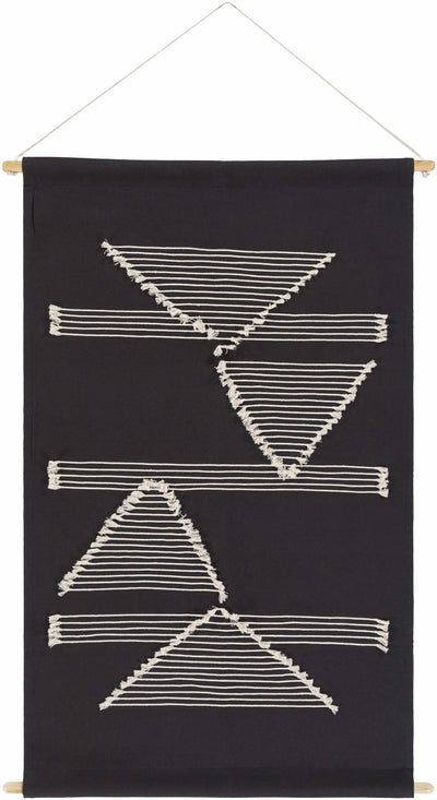 Olmitz Black-Beige Modern Geometric Wall Hanging