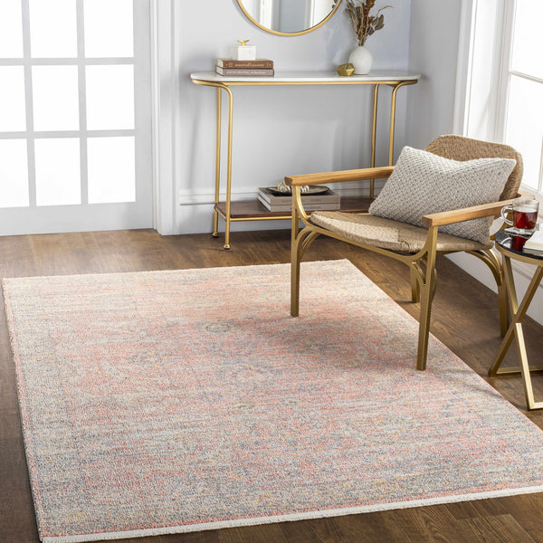 Omri Peach Area Rug - Clearance