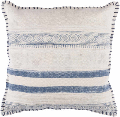 Oscar Blue Striped Throw Pillow