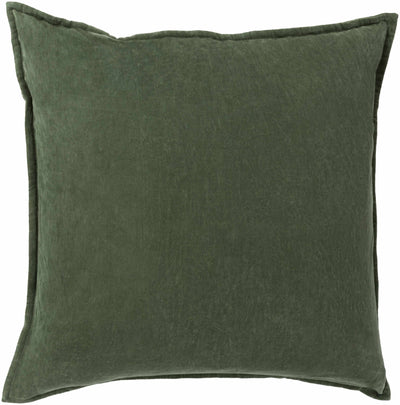 Oshtemo Green Velvet Throw Pillow