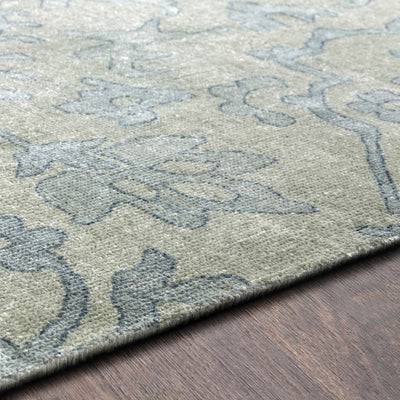 Osteen Blue&Sage Green Premium Wool Rug