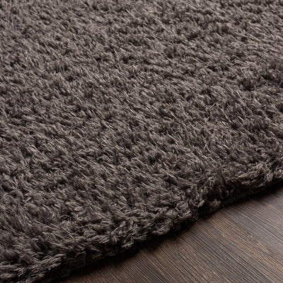 Siari Solid Charcoal Shag Rug - Clearance