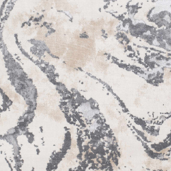 Paraburdoo Cream Gray Marble Rug - Clearance