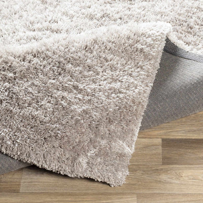 Sandbach Solid Light Gray Shag Rug