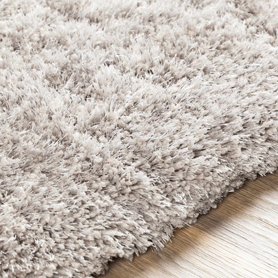 Sandbach Solid Light Gray Shag Rug