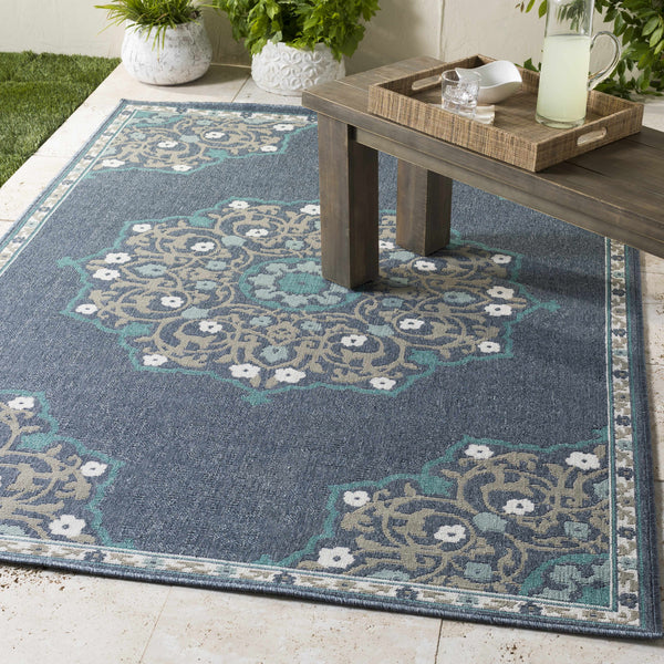 Penland Navy Blue Outdoor Area Carpet - Clearance