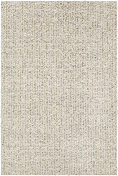 Penmaenmawr Solid Cream Premium Woven Wool Area Rug