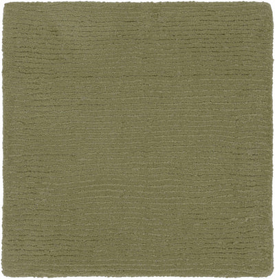 Brockton Solid Wool Sage Green Area Rug