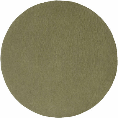 Brockton Solid Wool Sage Green Area Rug