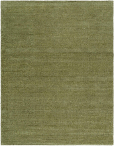 Brockton Solid Wool Sage Green Area Rug