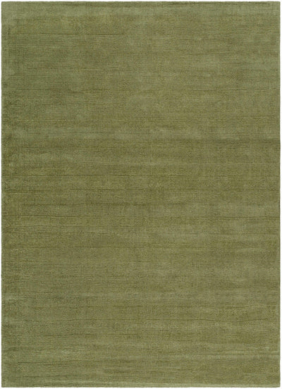 Brockton Solid Wool Sage Green Area Rug